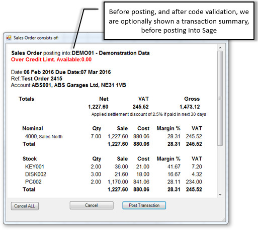 Conformation and Validation before Posting