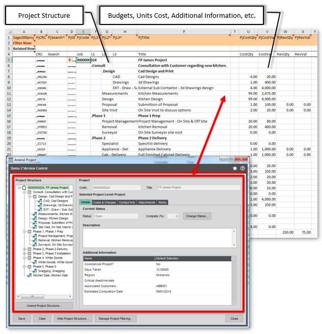 Extract/Import Sage 200 Project Structure