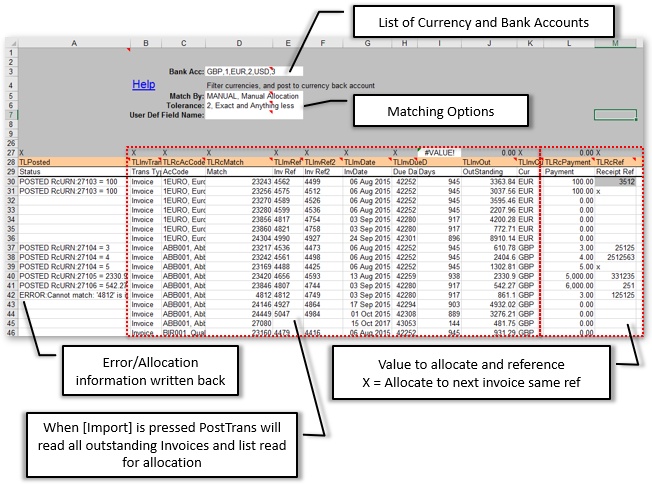 Posting a Receipts after manual allocation