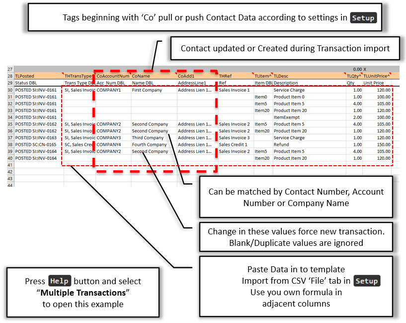 Multiple Transactions with Contact Create/Update